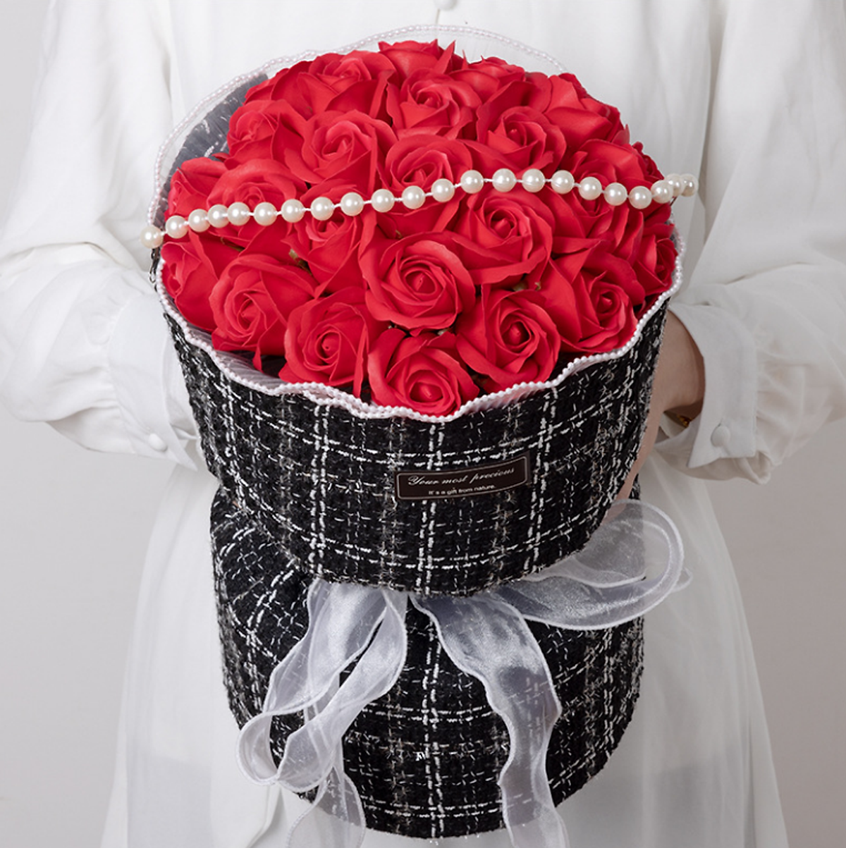 Bó hoa 21 bông hồng lễ tình yêu (có đèn) - Quà tặng trang trí khác