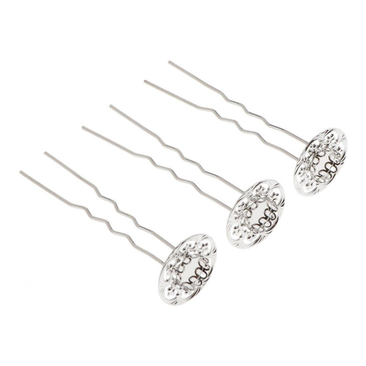 3Pcs Metal Hair Fork Pin Hair Clip Stick Pin U Shape Hairpins Hair Accessories Handmade Gift 3Pcs Metal Hair Fork Pin Hair Clip Stick Pin U Shape Hairpins Hair Accessories Handmade Gift
