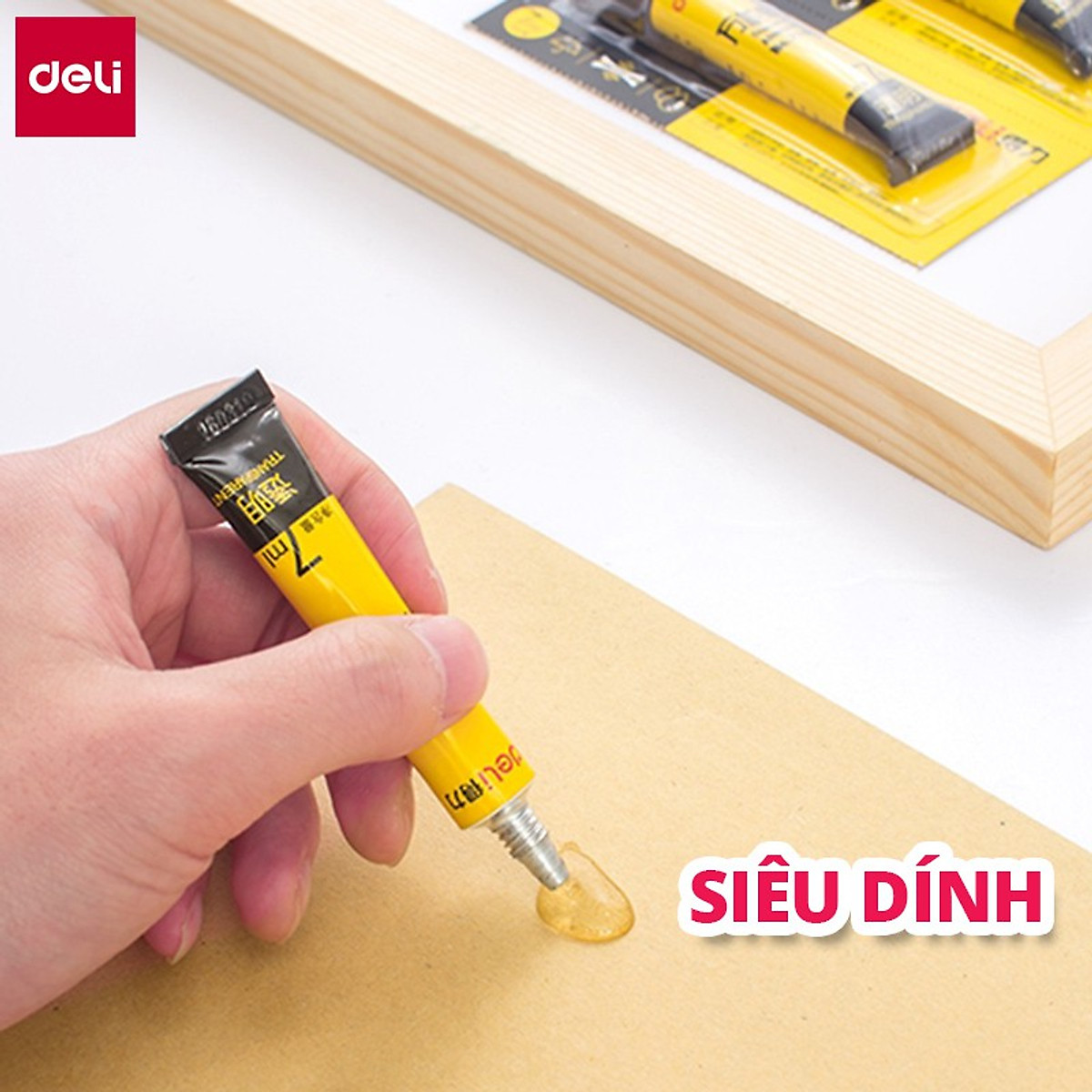 Keo Dán Giày, Gỗ, Nhựa, Sứ Siêu Dính Chống Thấm Đa Năng Deli - 7Ml / 20Ml - 7140 / 7149