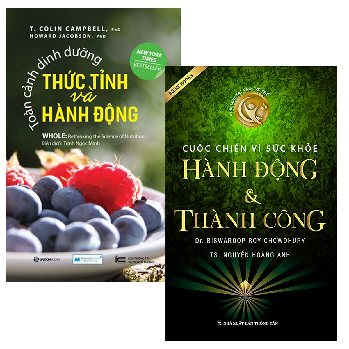 Combo Toàn cảnh dinh dưỡng thức tỉnh và hành động + Cuộc chiến vì sức khỏe hành động và thành công