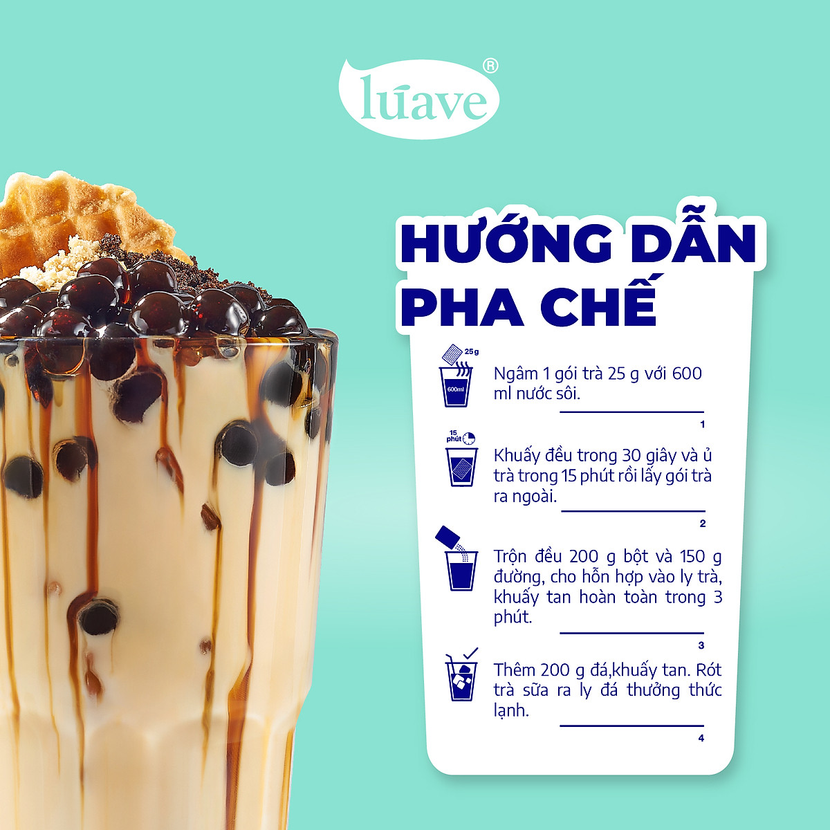 Bột Kem Béo Thực Vật MT33 LÚAVE 1kg (Bột Pha Trà Sữa, Béo Ngậy, Đậm Vị Trà, Phù Hợp Nhiều Loại Trà, Kết Hợp Với Cà Phê)
