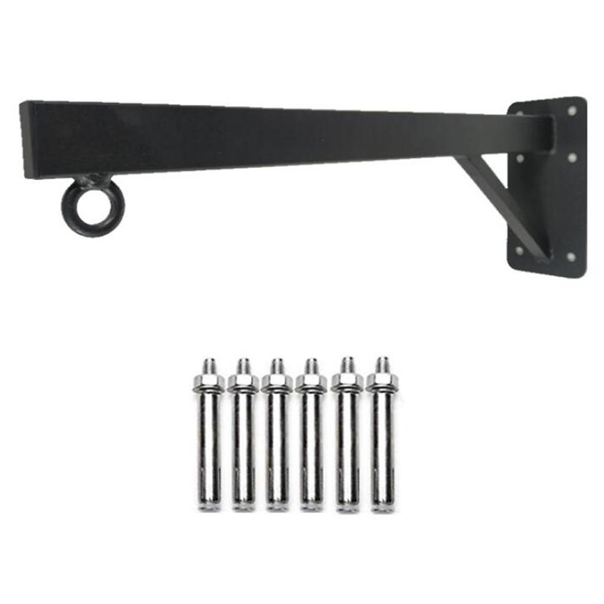 Heavy Duty Punch Boxing Bag Wall Mount Bracket Hanging Stand Hanger Black