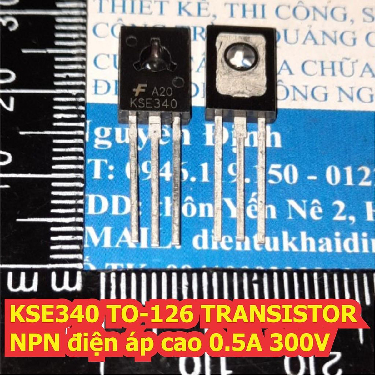 5 con KSE340 TO126 TRANSISTOR NPN điện áp cao 0.5A 300V kde7303 Tiki