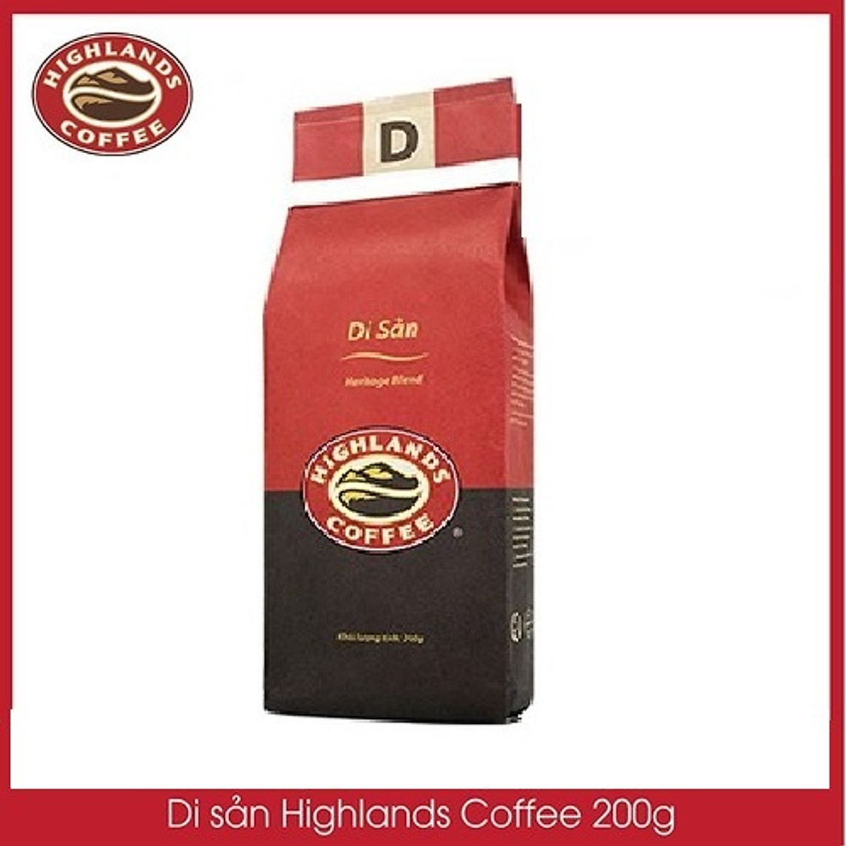 Cà phê Rang xay Di sản Highland Coffee 200g - Cà phê rang xay