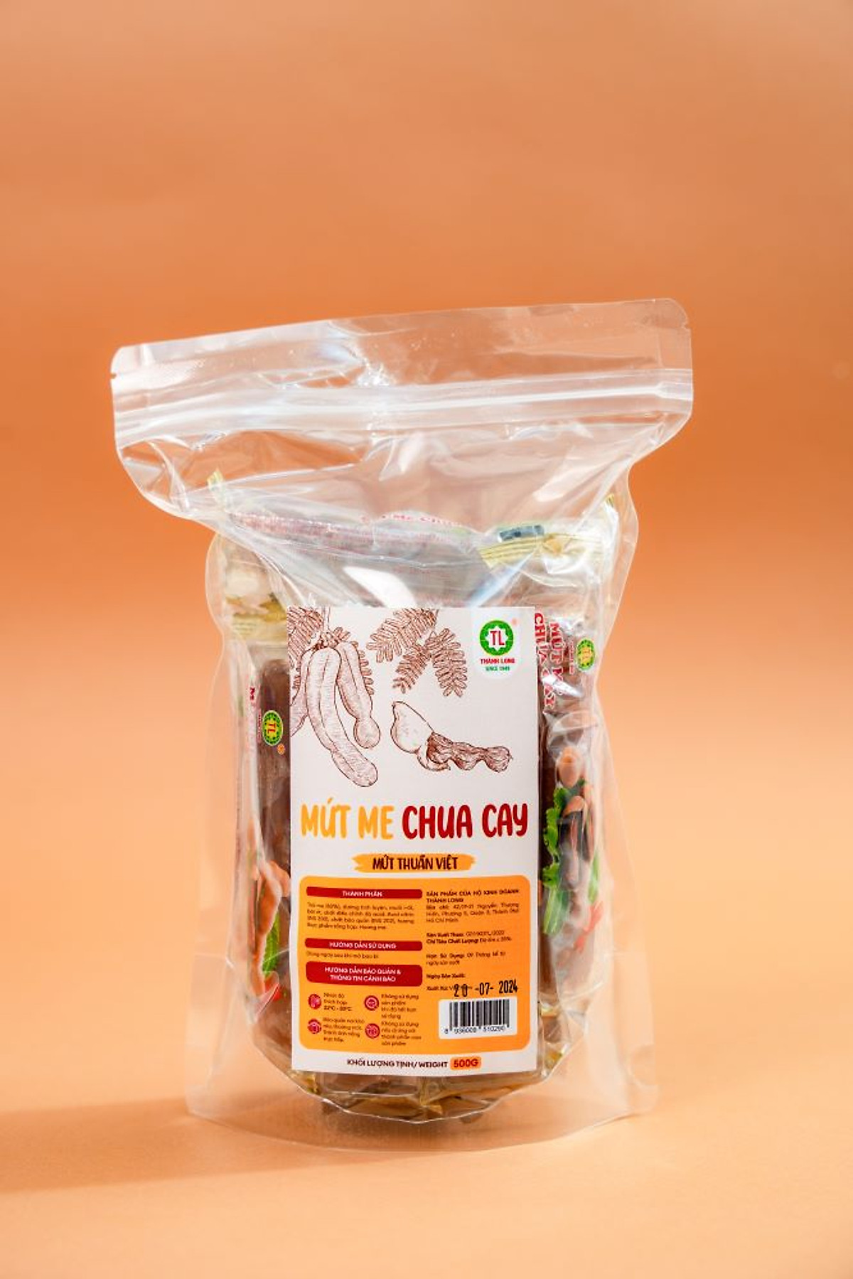 MỨT ME CHUA CAY THÀNH LONG 200G