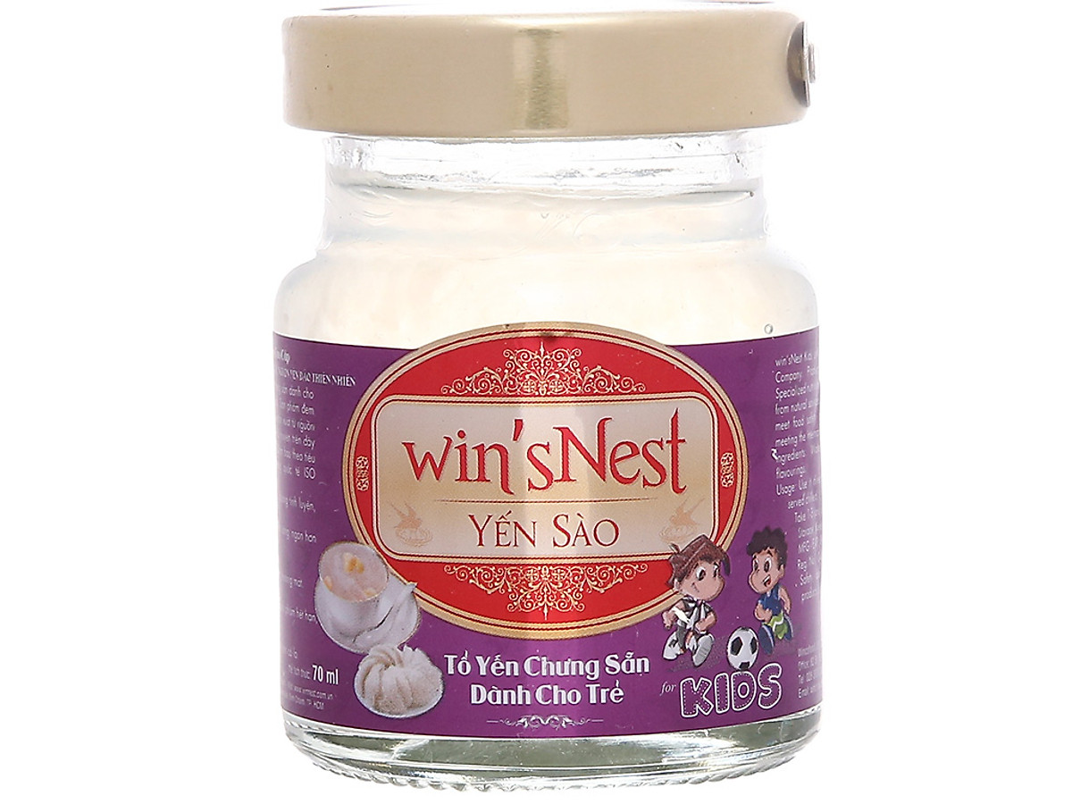 Lốc 6 lọ Yến sào win'sNest Kids (20%) Tổ yến chưng sẵn dành cho trẻ em (420ml/6 lọ)