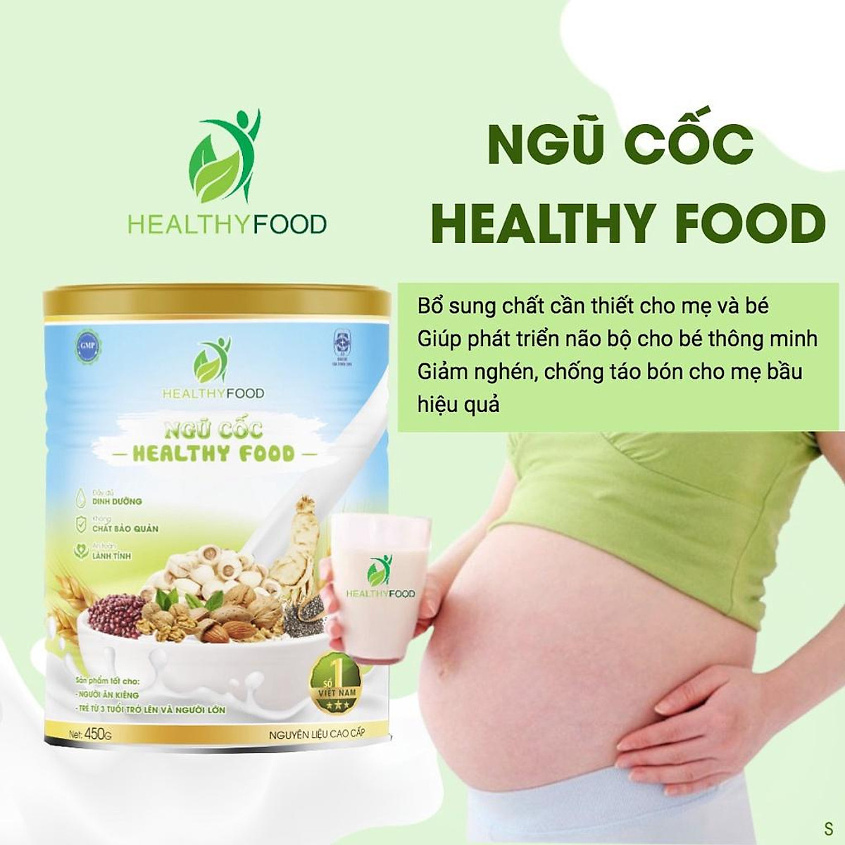 Combo 4 hộp Ngũ cốc cao cấp Healthy food 450g