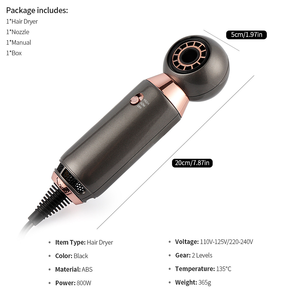 Mua Professional One Step Portable Hair Dryer Salon Hair Dryers Mua Professional One Step Portable Hair Dryer Salon Hair Dryers