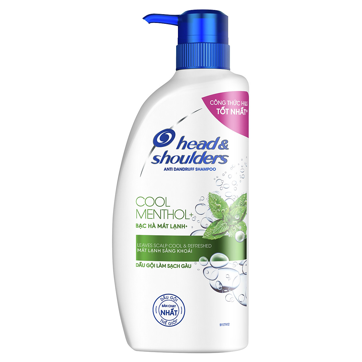 Dầu Gội Head & Shoulders Bạc Hà Làm Sạch Gàu (625ml)