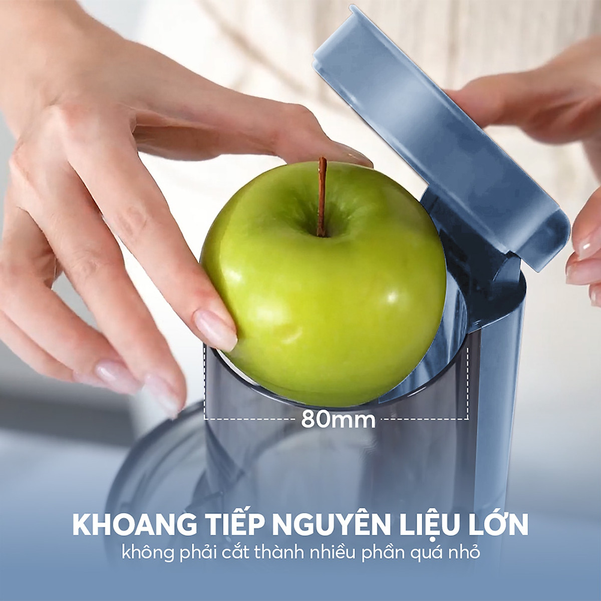 Máy ép chậm Elmich JEE-8769, công suất 200W, tốc độ quay 65 vòng/phút, độ ồn thấp dưới 62db - Hàng chính hãng