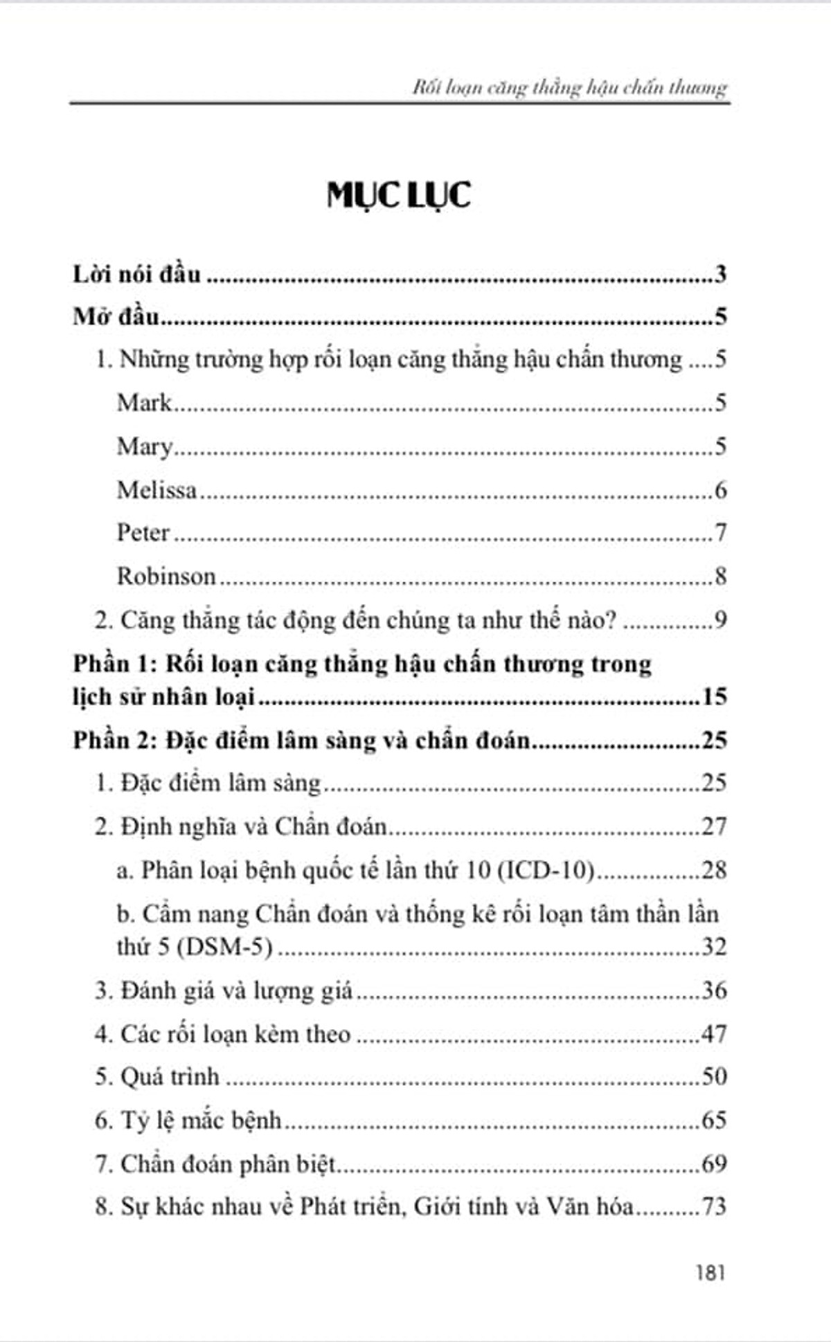 Rối loạn căng thẳng hậu chấn thương PTSD (Posttraumatic Stress Disorder)-Chẩn đoán, Lượng giá, Trị liệu