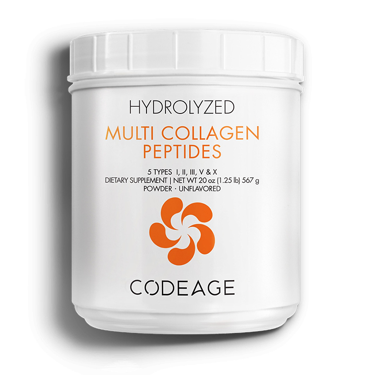 Bột Uống Bổ Sung Collagen Codeage Giúp Trẻ Hóa Da Toàn Diện Codeage Multi Collagen Peptides Powder 567g