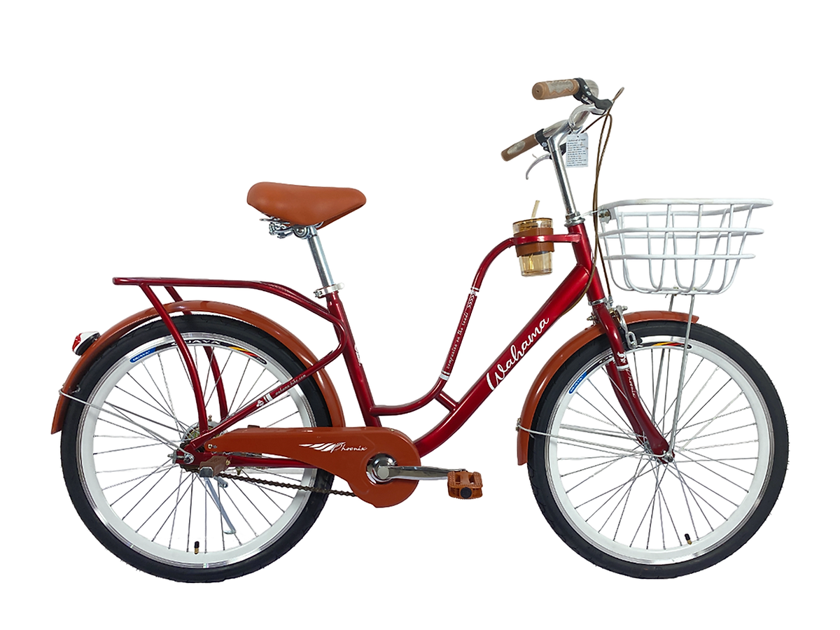 Xe Đạp Mini Wahama Phoenix Thời Trang Size 24-26"inch - Tặng Bình nước, đồ lắp xe
