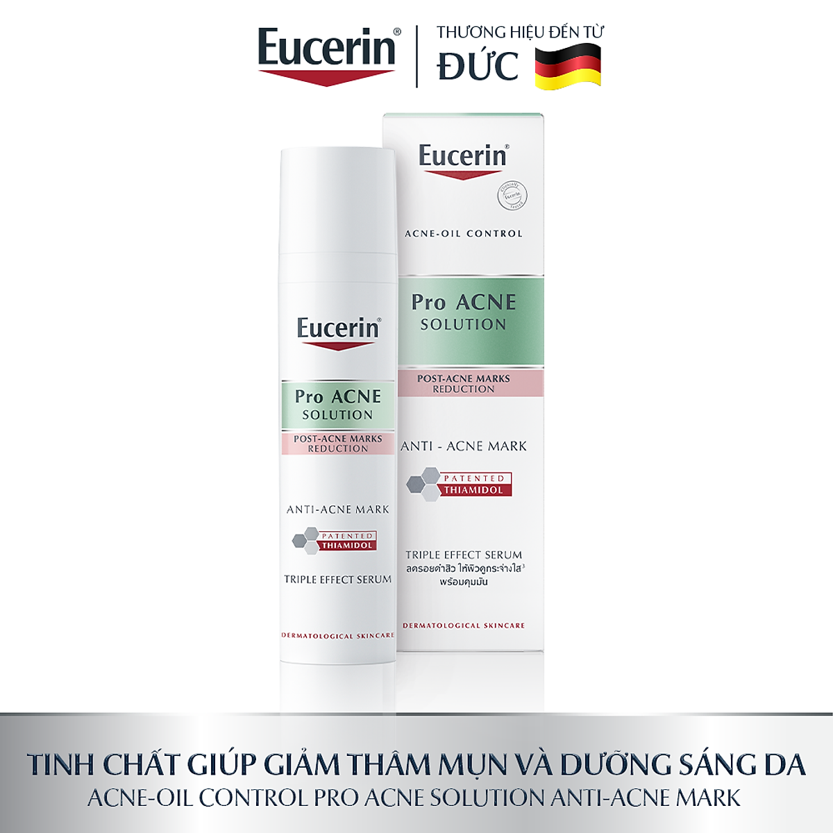 Tinh chất giảm thâm & dưỡng sáng cho da mụn Eucerin Pro Acne Triple Effect Serum 40ml