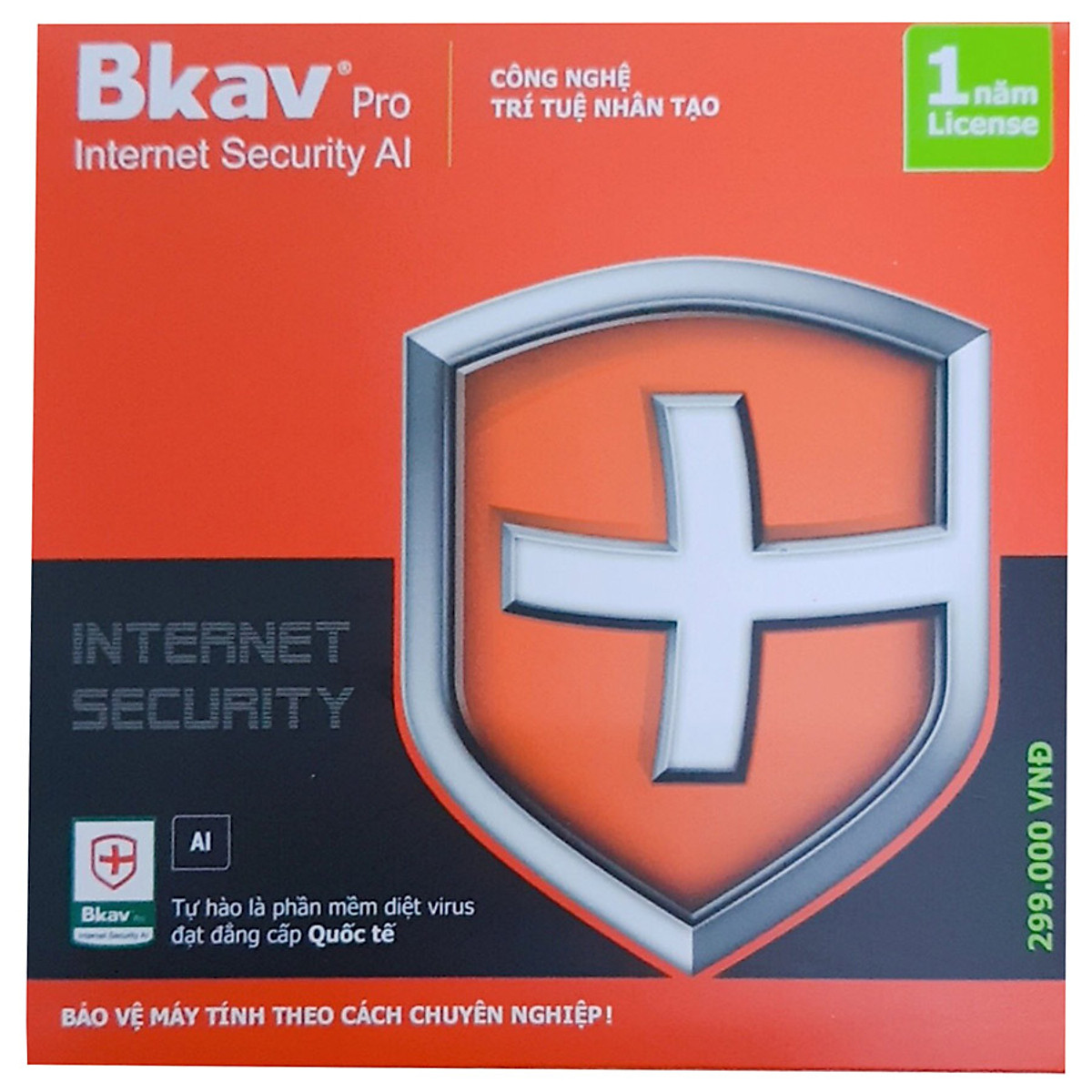 Phần Mềm Diệt Virus BKAV Profressional Internet Security (1 năm) - Hàng Chính Hãng