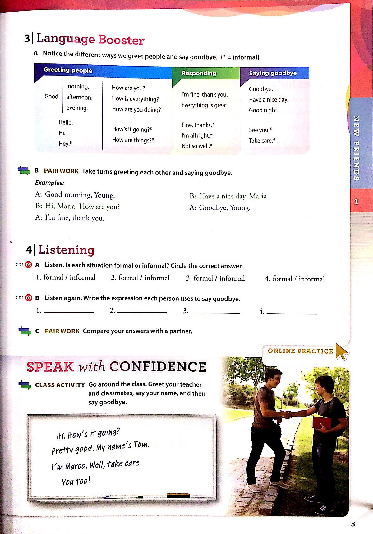 Speak Now 1 Student Book with Online Practice