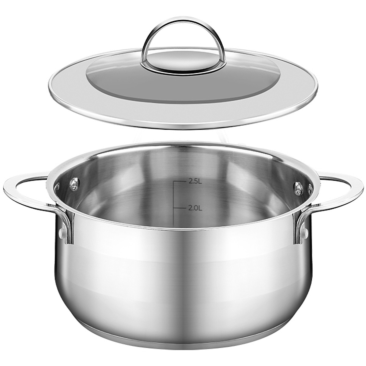 Bộ nồi 5 đáy Inox 304 Elmich Celestin EL 3979 Size 18, 20cm