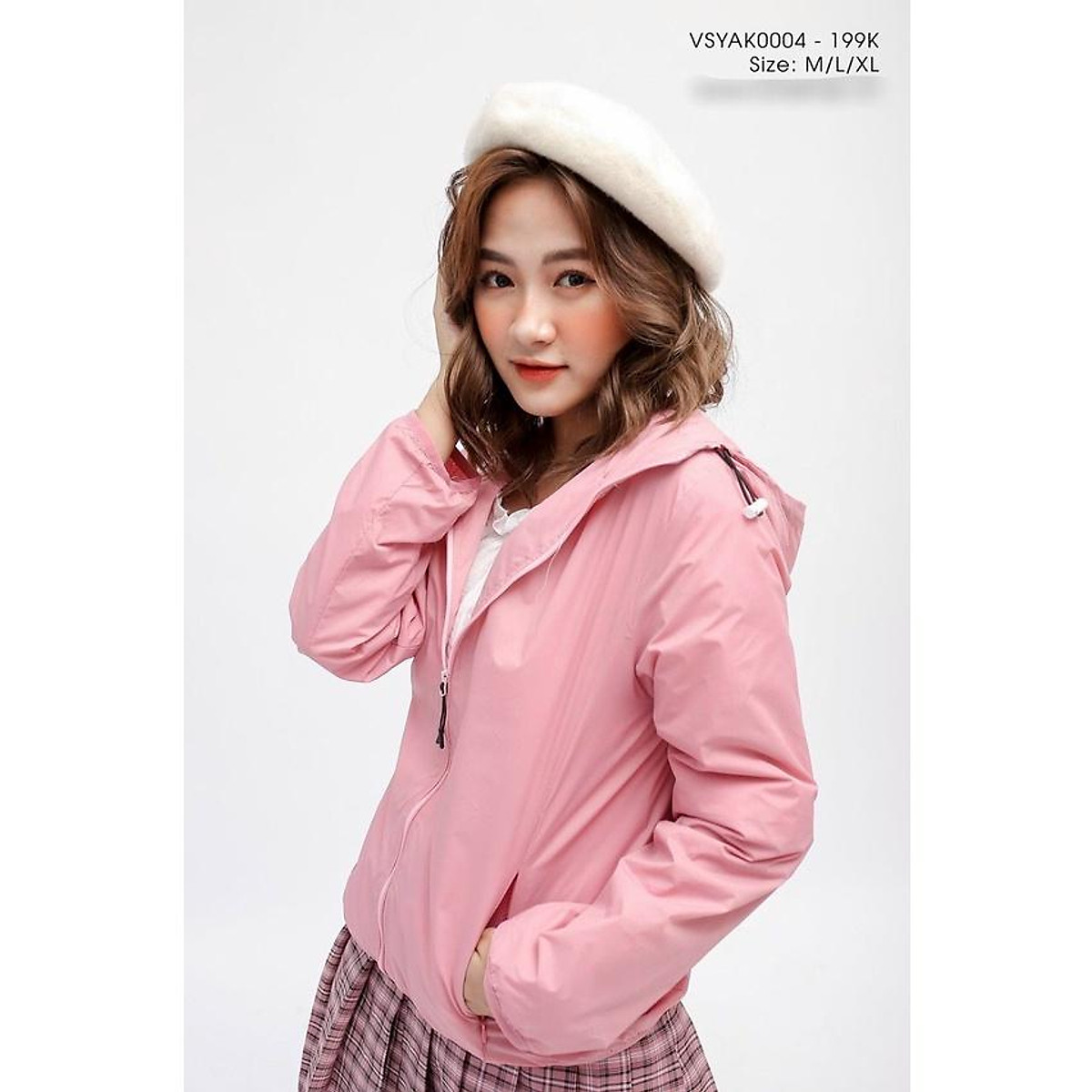 Áo khoác gió nữ 2 lớp