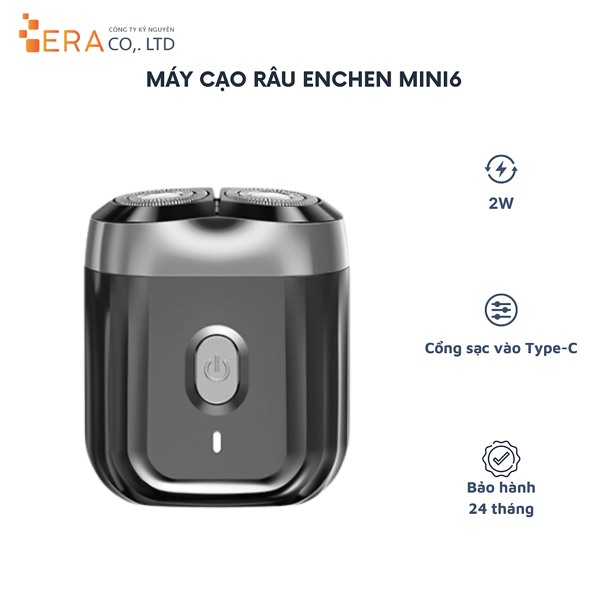 Máy cạo râu khô và ướt Enchen Mini 6 - Hàng chính hãng