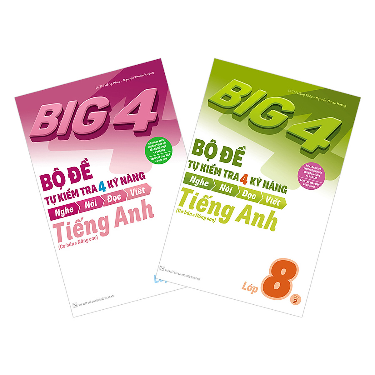 Combo Big 4 Bộ Đề Tự Kiểm Tra 4 Kỹ Năng Nghe - Nói - Đọc - Viết (Cơ Bản Và Nâng Cao) Tiếng Anh Lớp 8 (2 Tập)