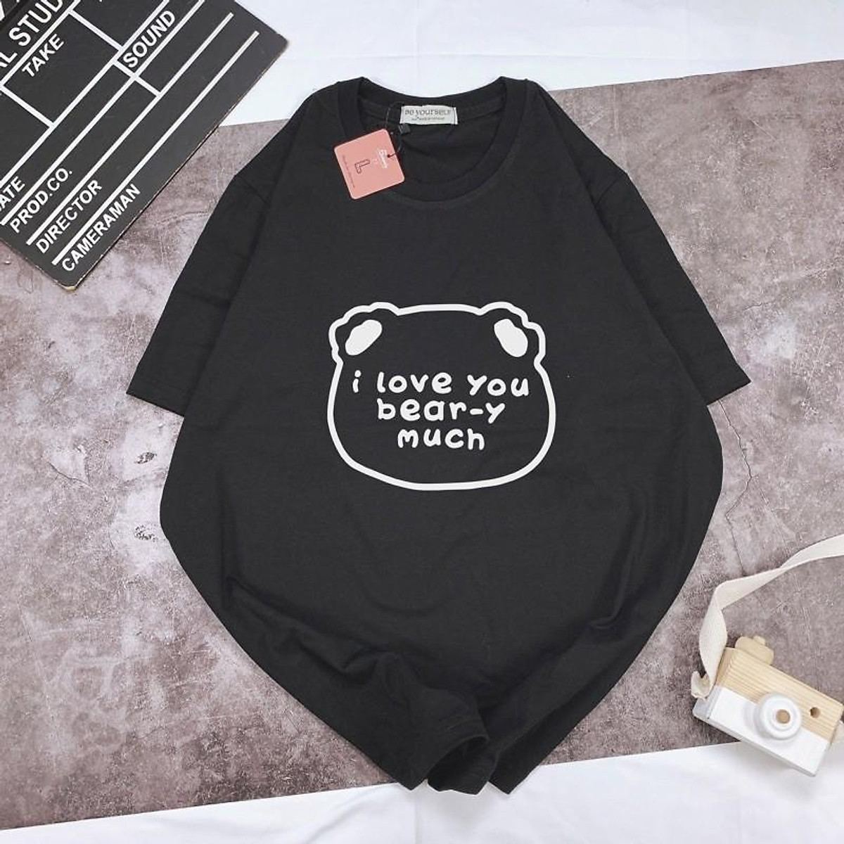 Áo Thun Tay Ngắn UNISEX Gấu Bear - Hình chụp thật (Đủ size M-L-XL)
