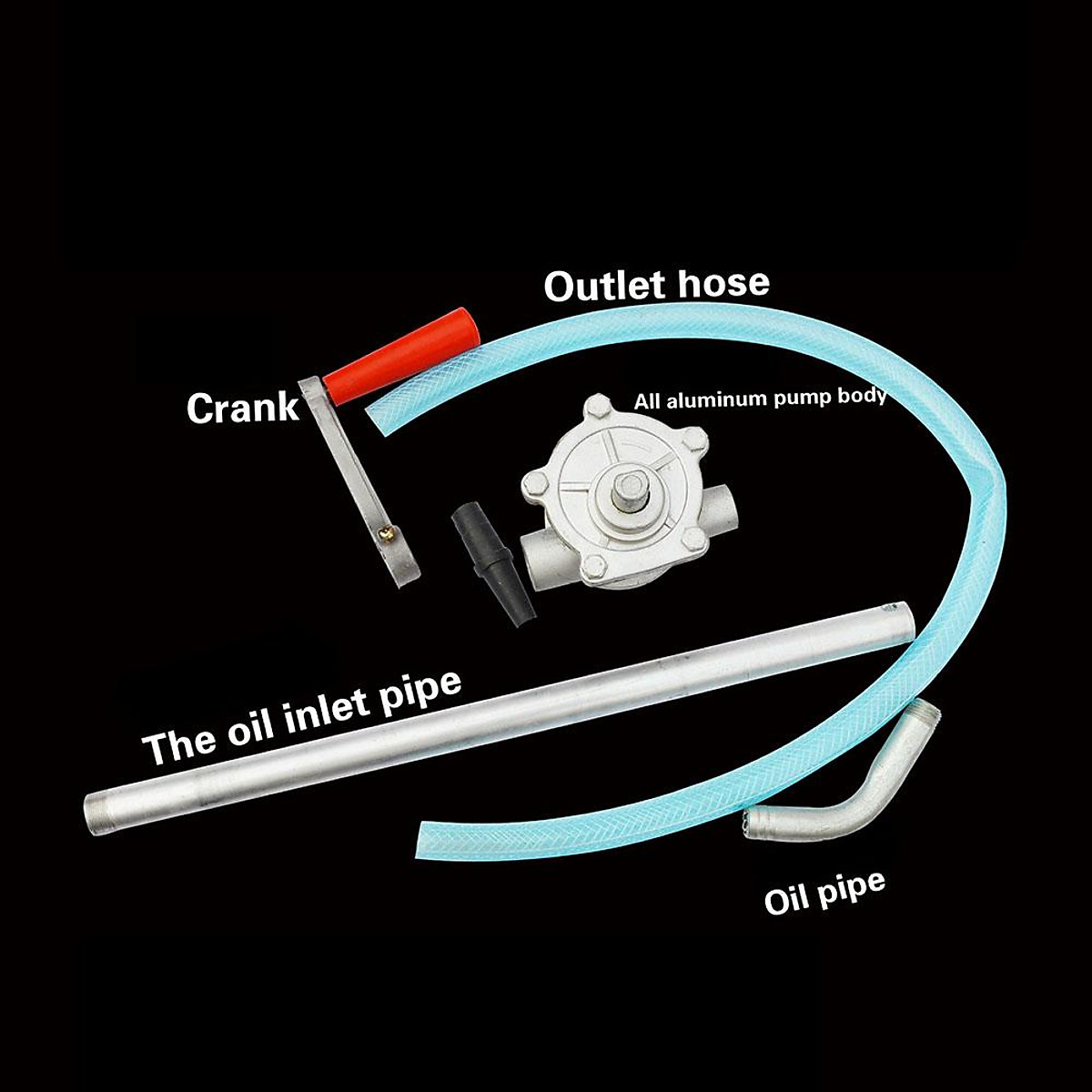 HandOperated Aluminum Alloy Oil Pump Barrel Pump Hand Crank Oil Pump