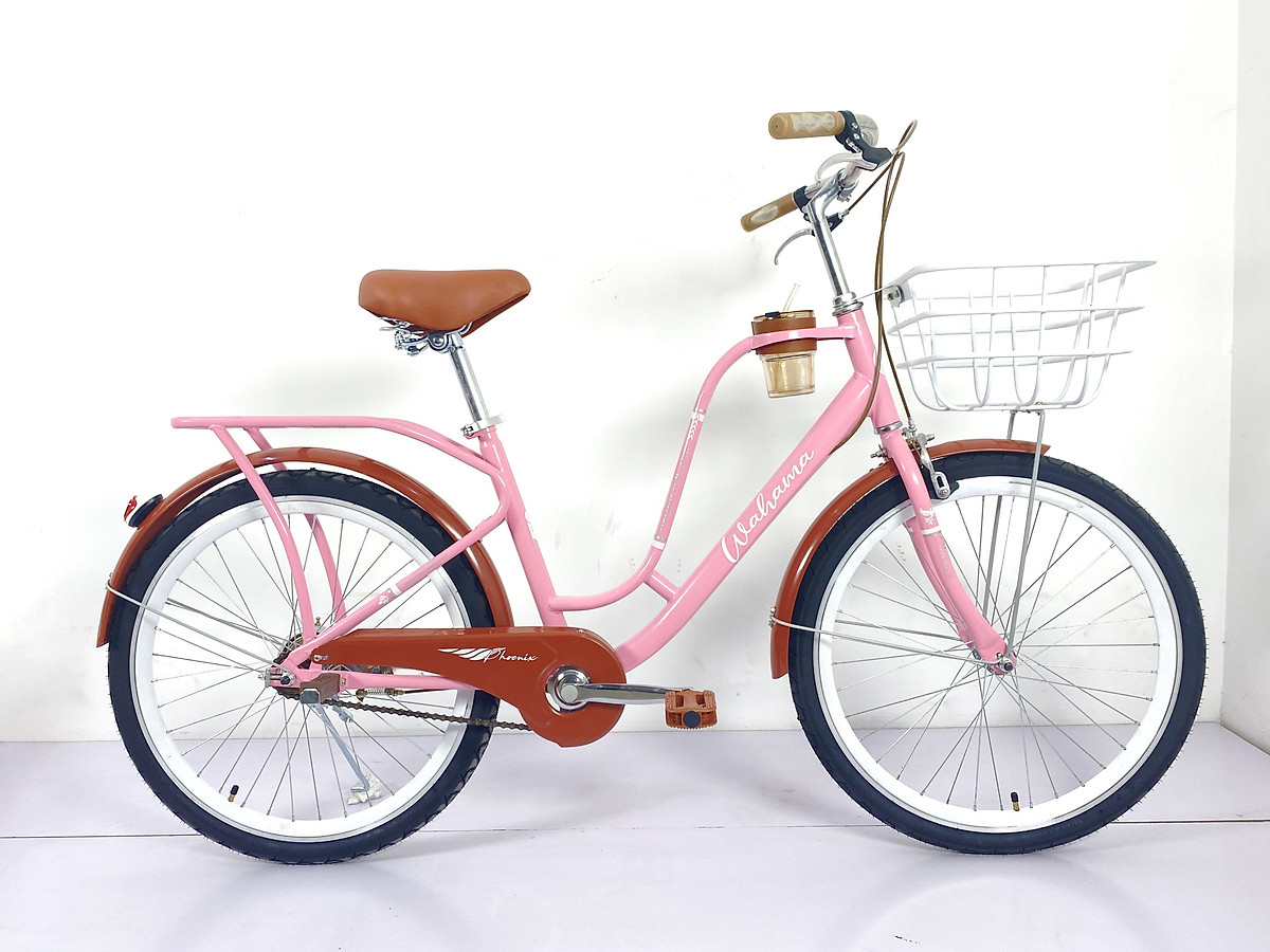 Xe Đạp Mini Wahama Phoenix Thời Trang Size 24-26"inch - Tặng Bình nước, đồ lắp xe