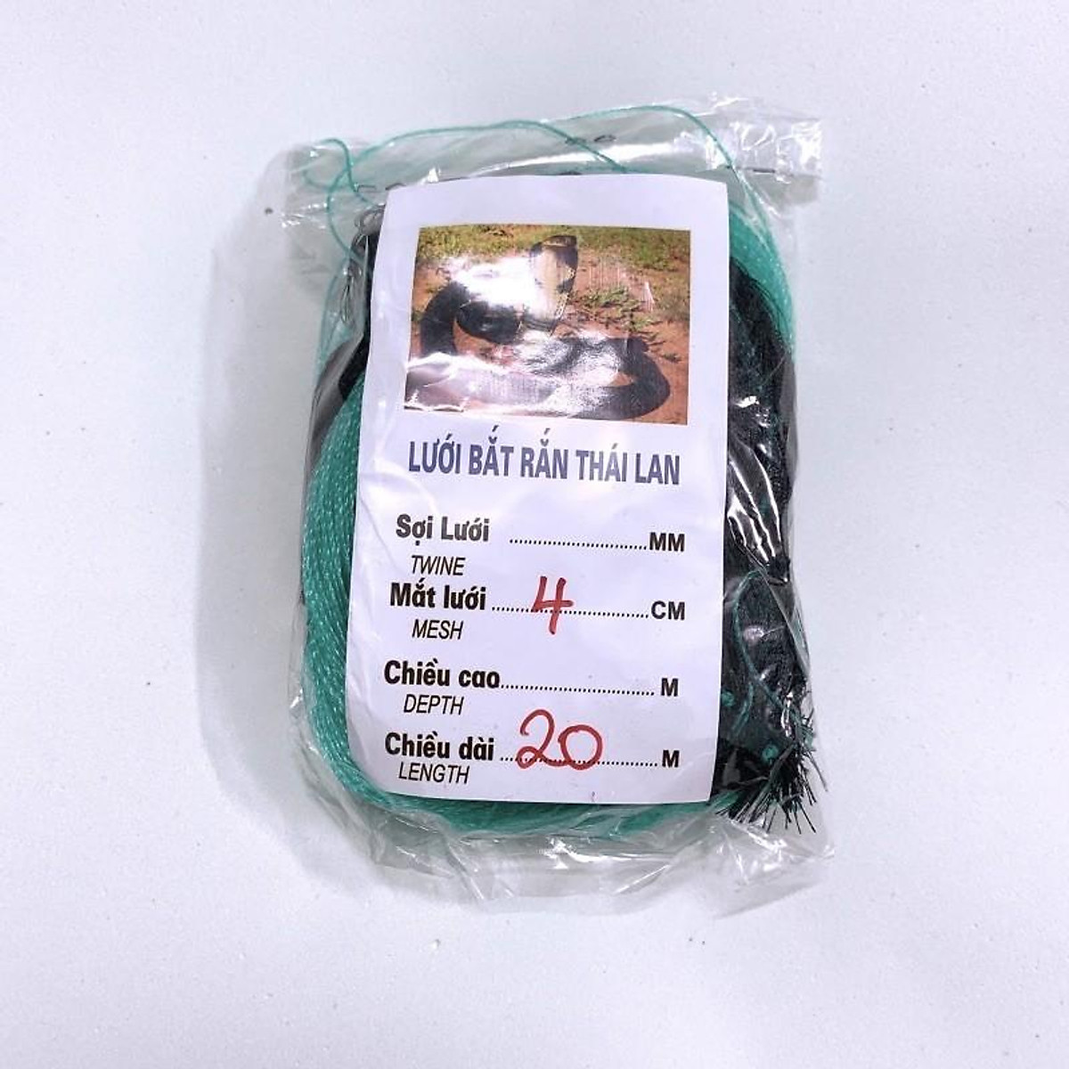 Lưới bẫy rắn dài 10m-20m-30m mắt 4 cm cao 50cm lưới tàng hình bắt