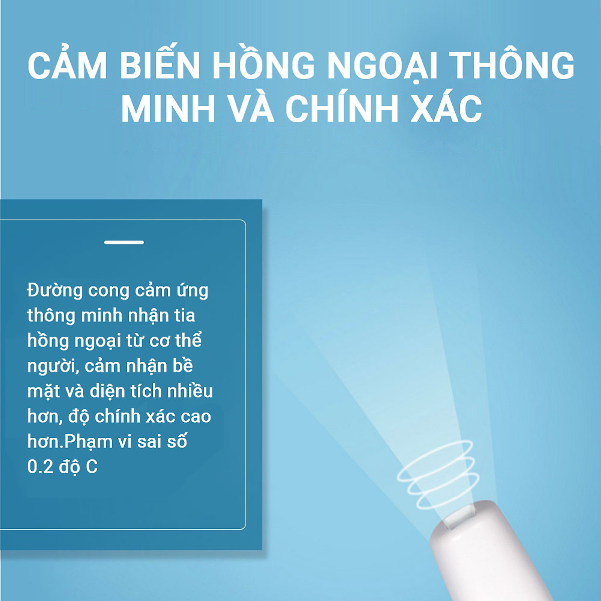 Nhiệt kế điện tử hồng ngoại đo trán Sinocare F1D1 - Thương hiệu Đức