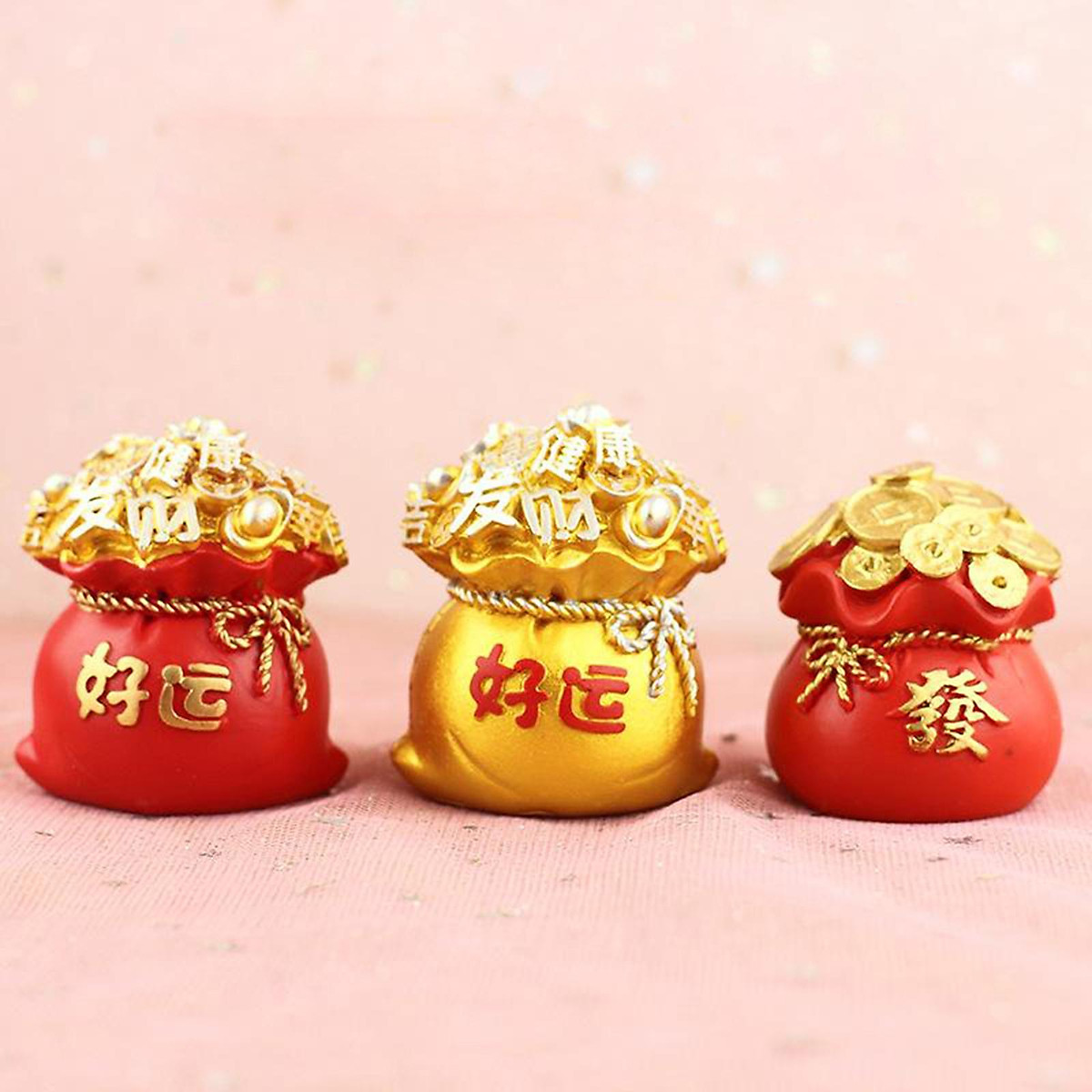 Buy Winterworm Chinese Traditional Feng Shui Citrine/Yellow Gem Stone  Crystal Money Tree in a Money Bag Pot for Wealth Luck Home Office Desktop  Decoration (Large: 11.8