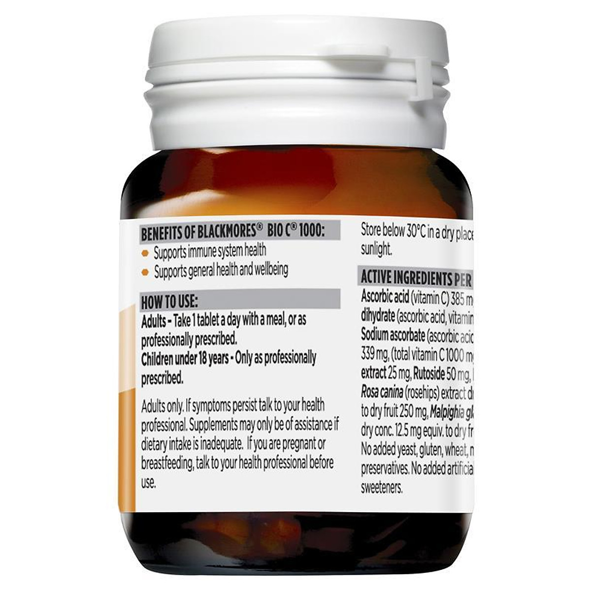 Blackmores Bio C 1000mg 31 Tablets Vitamin C Tiki