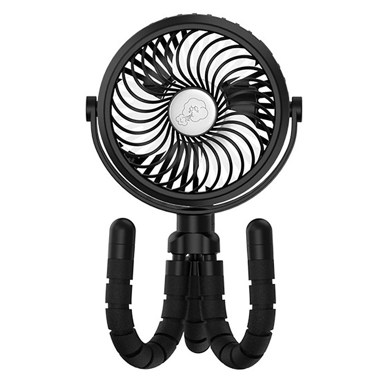 Stroller Fan Mini Portable Led Light Camping Usb Rechargeable With