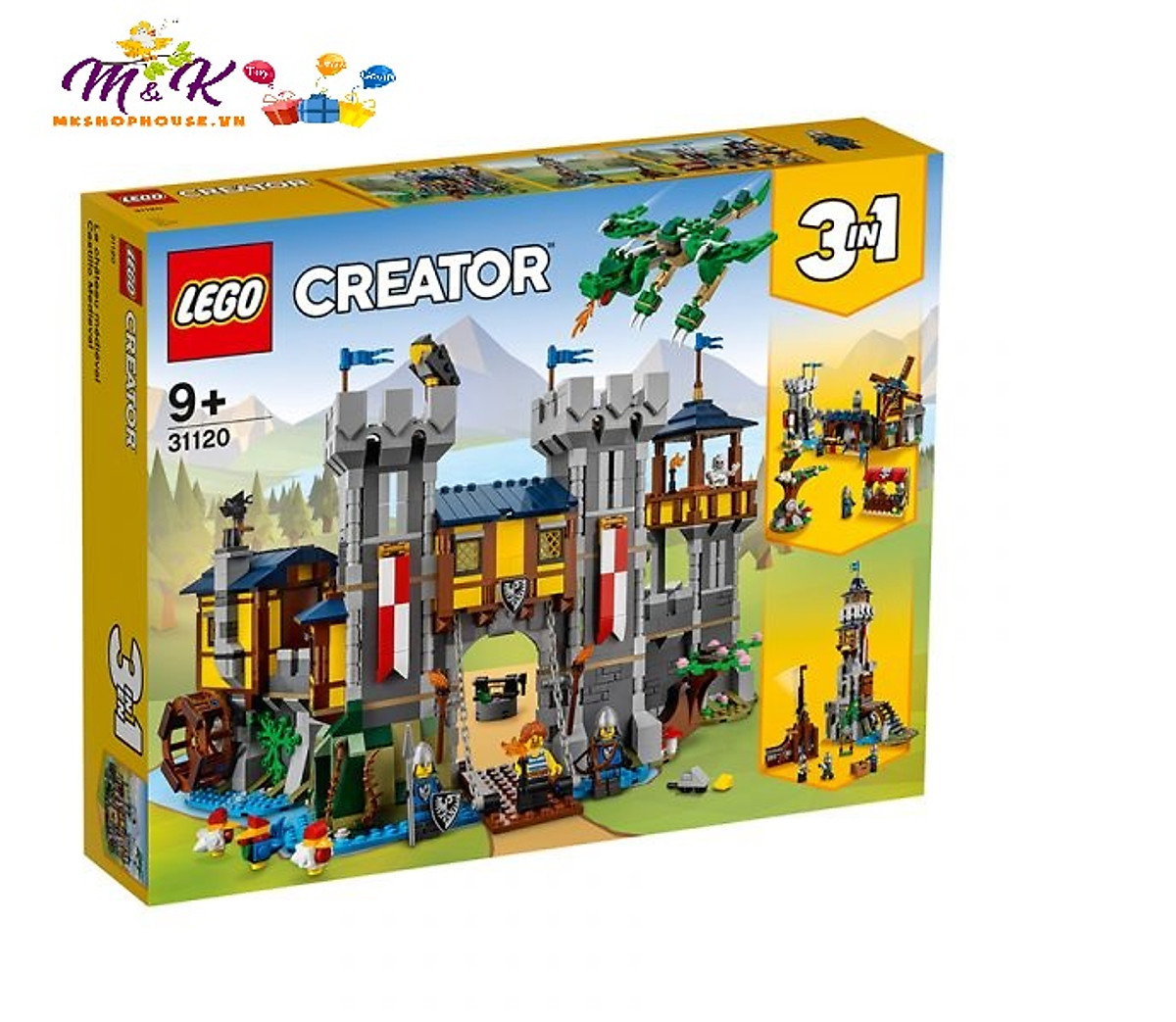 LEGO Creator 31120 Lâu đài thời trung cổ (1426 chi tiết) - Lắp ...