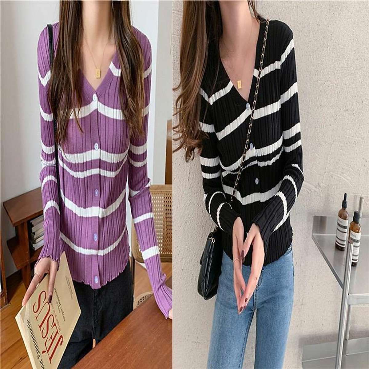Áo khoác len cardigan cho nữ LS_A488
