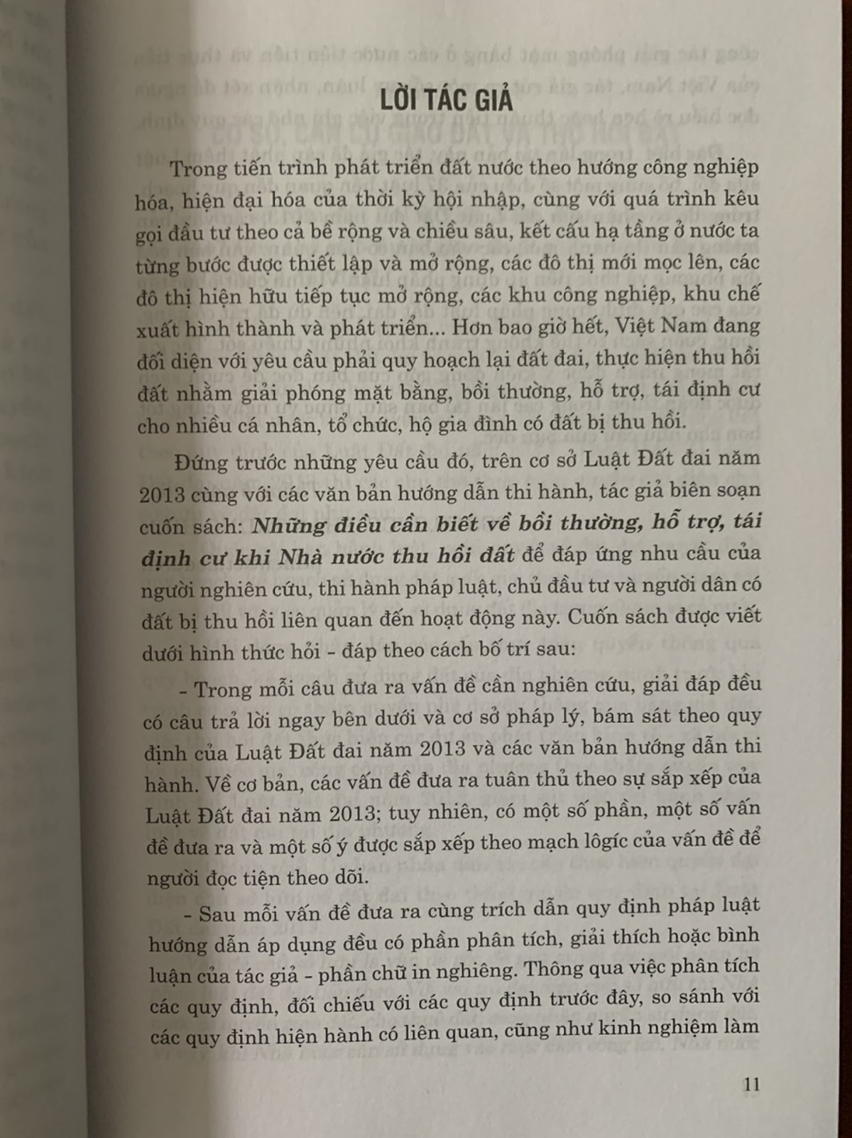 Những điều cần biết về bồi thường, hỗ trợ, tái định cư khi nhà nước thu hồi đất (Cập nhật Luật Đất đai (hiện hành) và các văn bản hướng dẫn thi hành mới nhất)