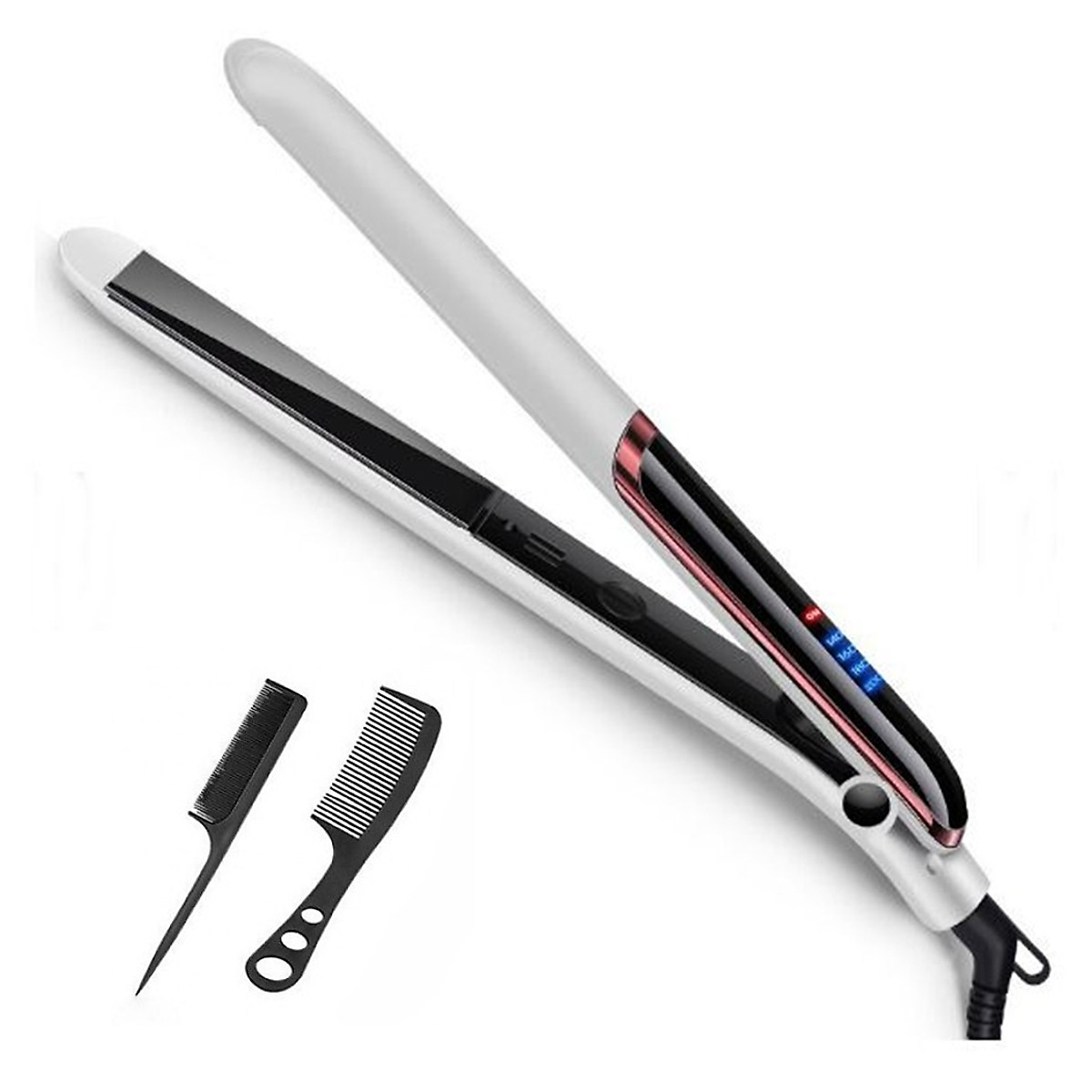 Máy Là, Ép, Uốn Tóc Cao Cấp TẶNG KÈM 02 Lược Chải Tóc Đa Năng 3 Trong 1 Cao Cấp Sang Trọng - Dùng Cho Salon Tóc & Tại Nhà – Chính Hãng VinBuy