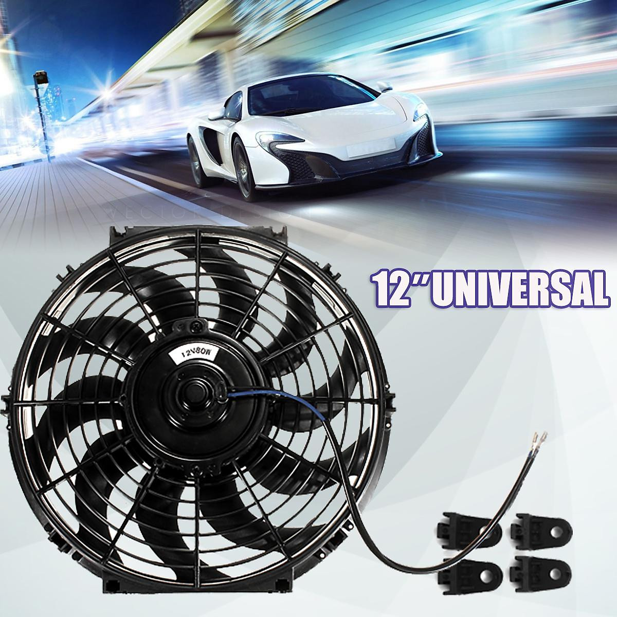 Mua 12'' Inch Slim Push Pull Electric Radiator Cooling Fan 12V w