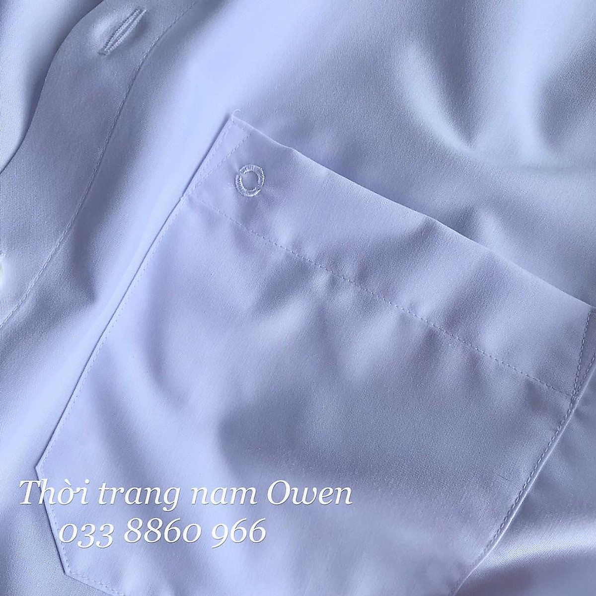 Mua OWEN - Áo sơ mi trắng dài tay Owen chất sồi siêu mềm mịn (Regularfit / Slimfit) - Regular - Có túi - 40 tại Thời trang nam Owen 966 Mua Owen - Áo Sơ Mi Trắng Dài Tay Owen Chất Sồi Siêu Mềm Mịn (Regularfit / Slimfit) - Regular - Có Túi - 40 Tại Thời Trang Nam Owen 966