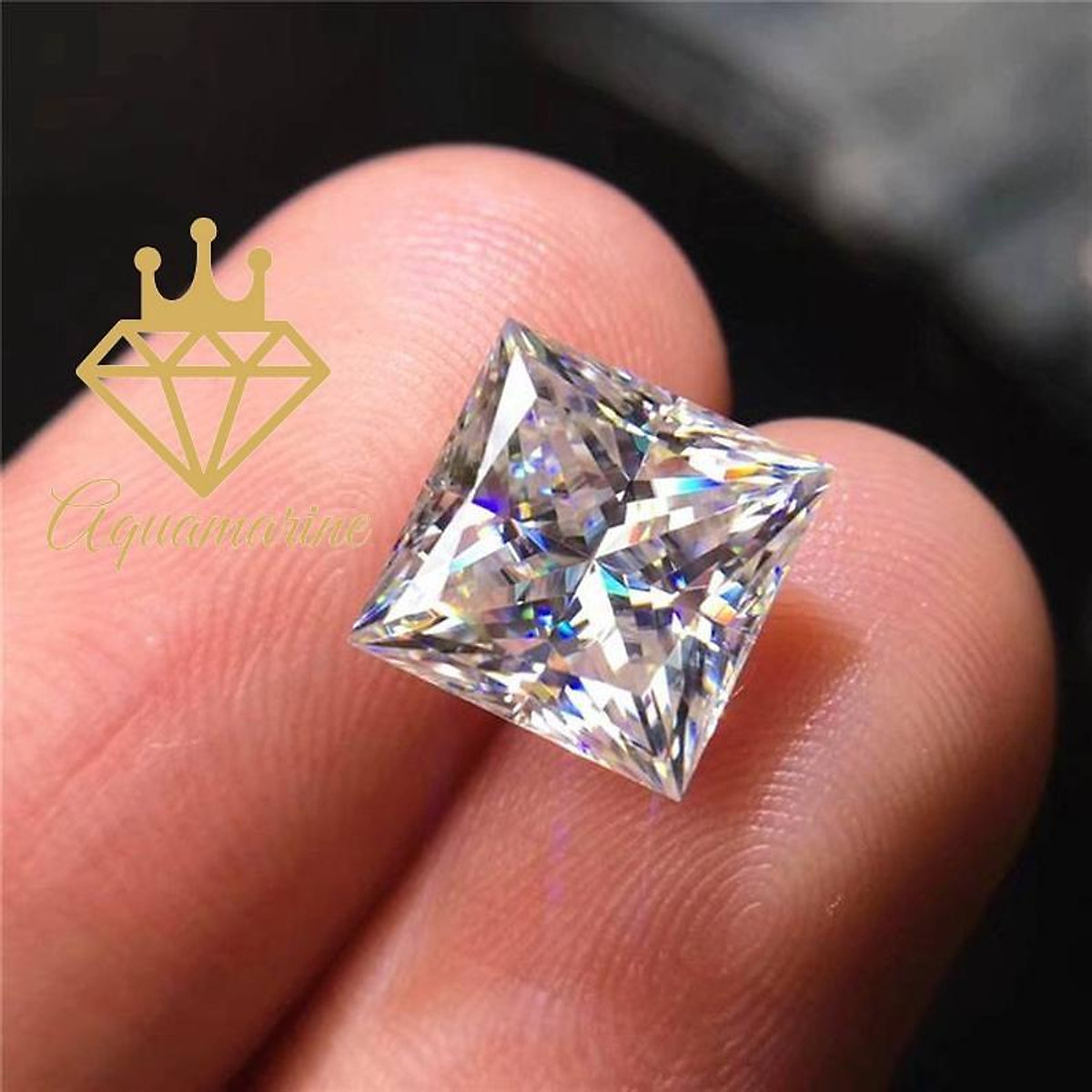 Mua Kim cương nhân tạo Moissanite Princess - GRA,5x5 tại Moissanite