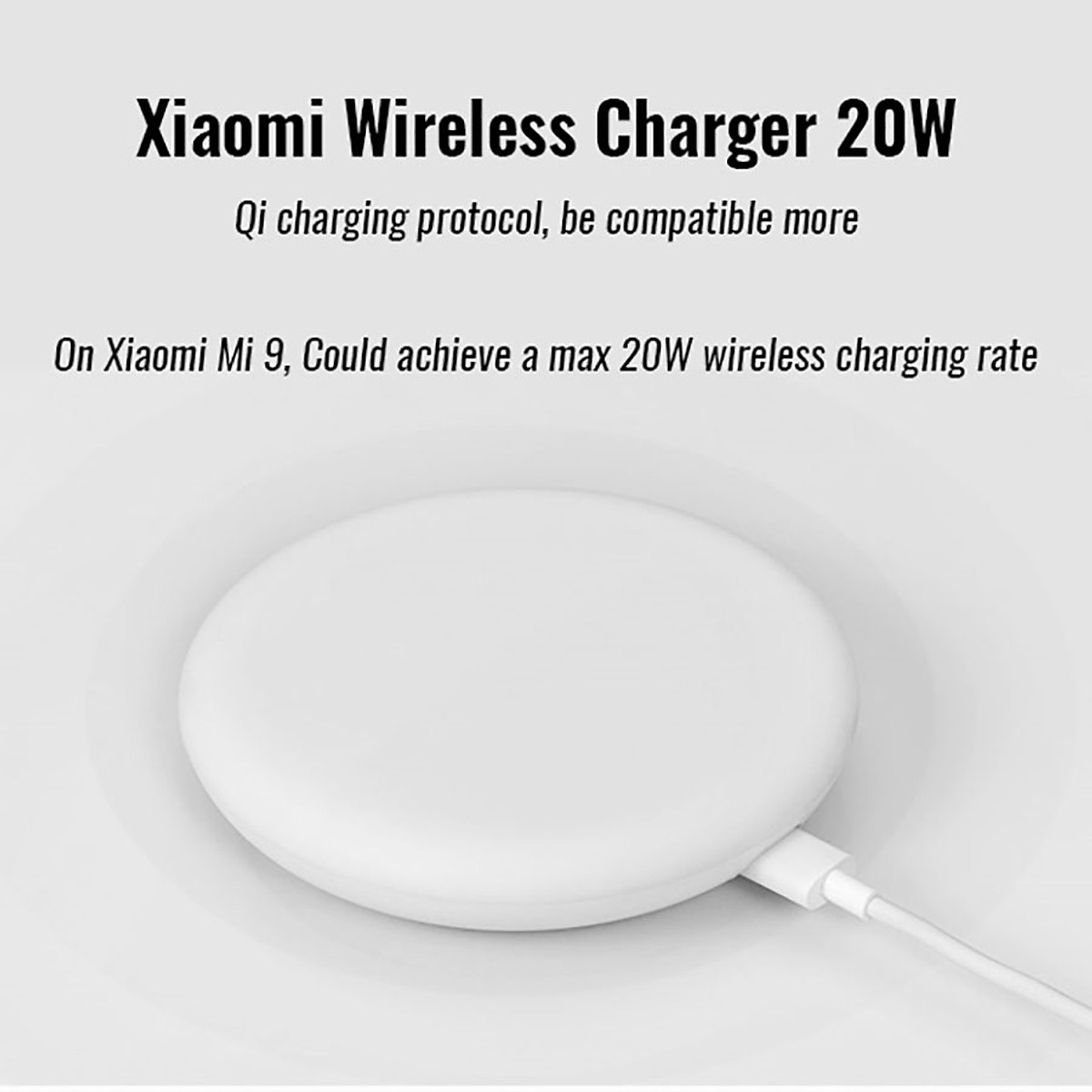 Mua Đế sạc không dây thông minh Xiaomi Mi Wireless Charger MDY-10-EP 20W -  Hàng Nhập Khẩu