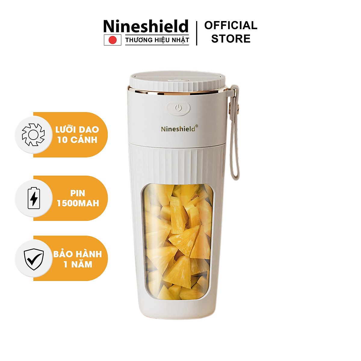 Máy xay sinh tố cầm tay Nineshield NS025 - Hàng chính hãng