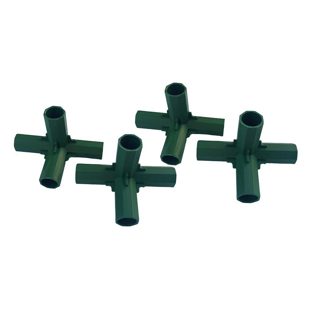 4 x Green Greenhouse Pipe Fittings PVC Building Fittings Frame