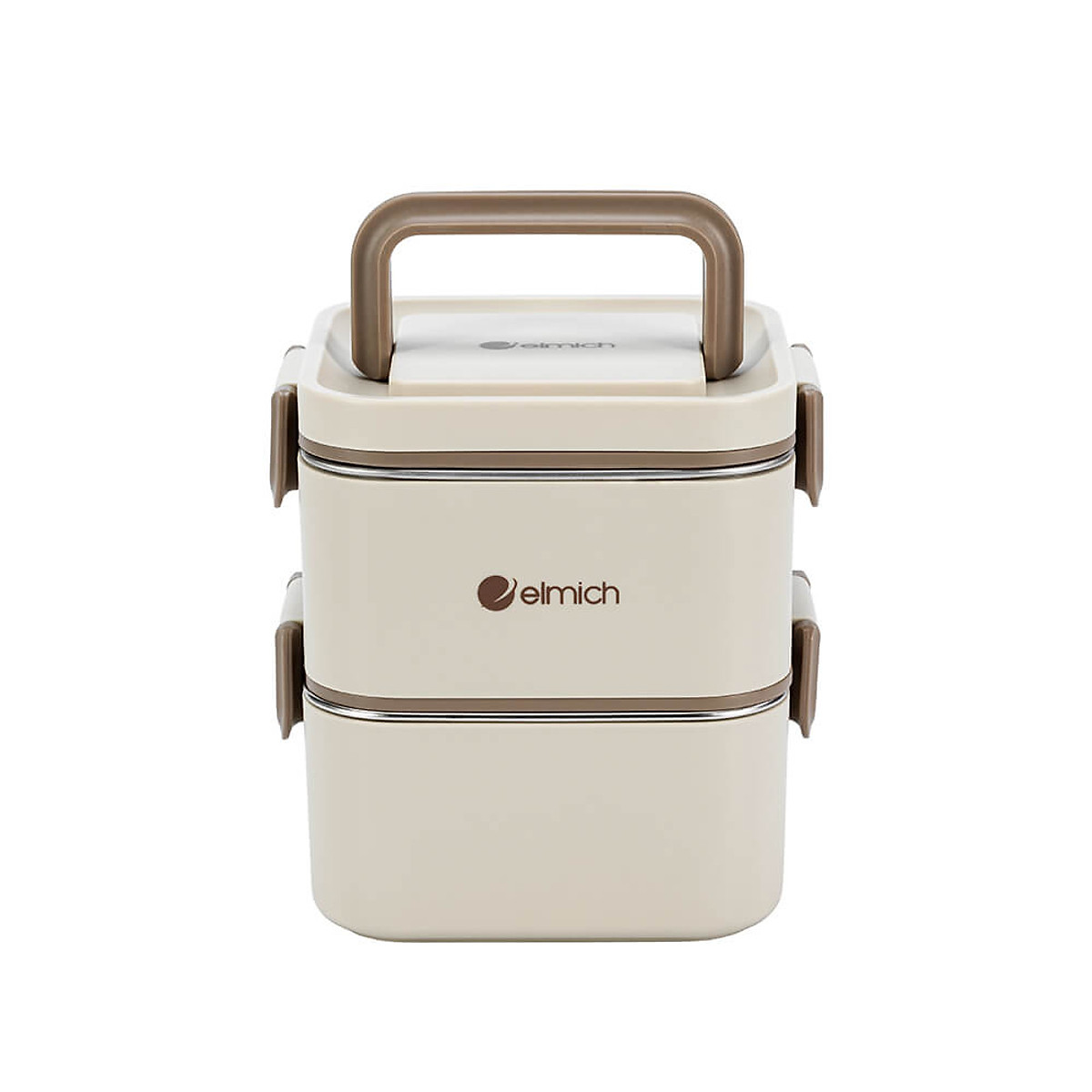 Hộp cơm 2 tầng inox 304 Elmich EL8381 dung tích 1.3L - Hàng chính hãng
