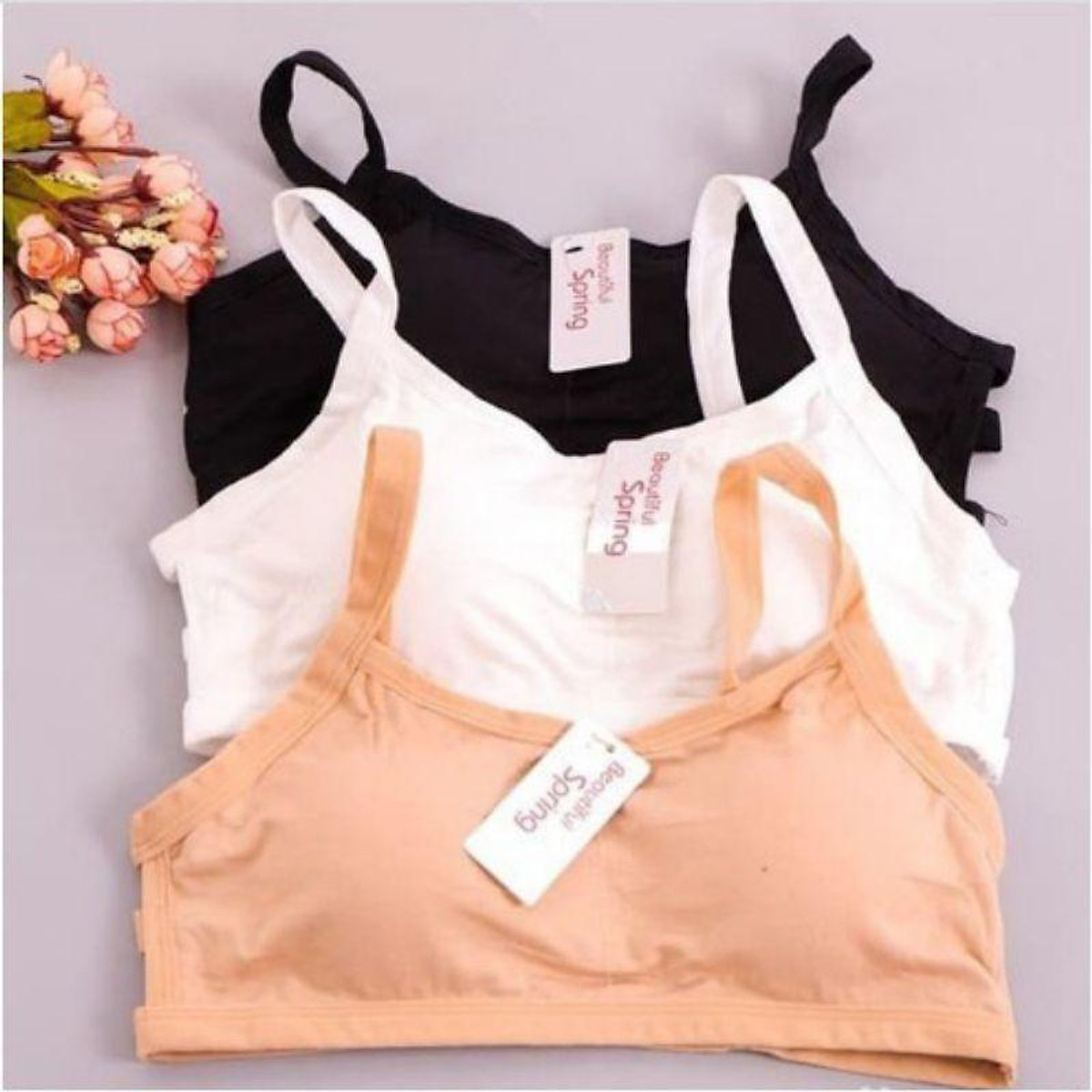 Áo Bra 3 dây học sinh áo lót ngực nữ có ảnh thật - Áo thể thao nữ Áo Bra 3 Dây Học Sinh Áo Lót Ngực Nữ Có Ảnh Thật - Áo Thể Thao Nữ