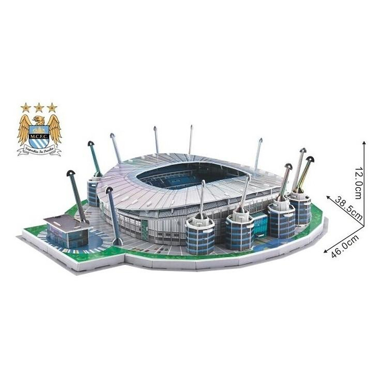 Mô hình sân vận động SVĐ Etihad Mancity Manchester City đồ chơi lắp ghép mô  hình