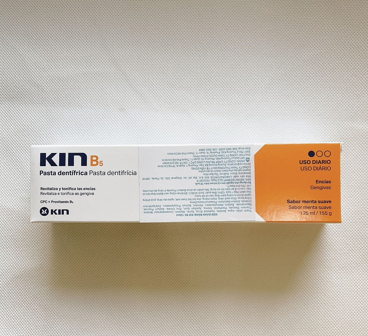 KEM ĐÁNH RĂNG KIN B5 LÀM SẠCH MẢNG BÁM VÀ PHỤC HỒI NƯỚU RĂNG 125ML