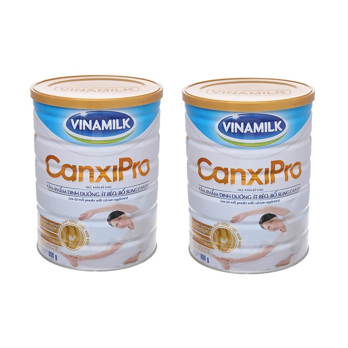 BỘ 2 LON SỮA BỘT VINAMILK CANXIPRO 900G