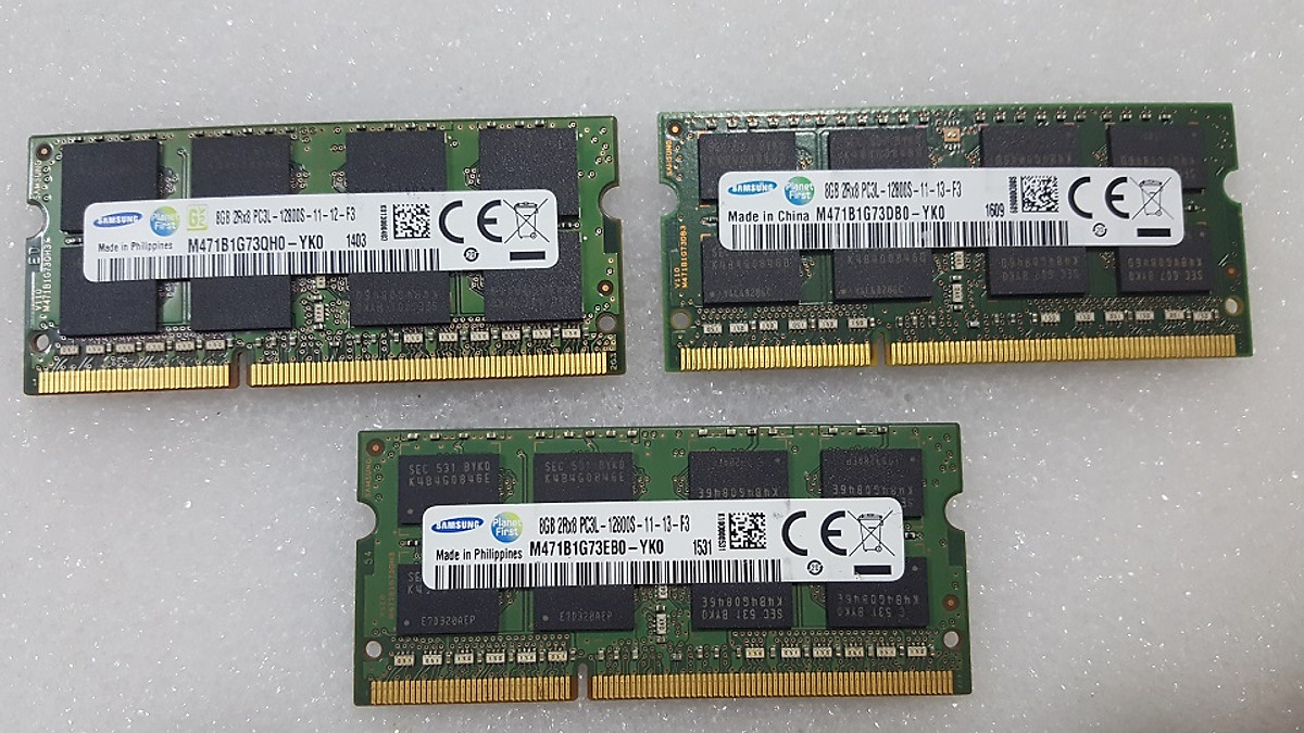 Ram laptop 8GB DDR3 PC3L-12800s - ram máy tính laptop 8GB DDR3L bus 1600Mhz - Hàng chính hãng