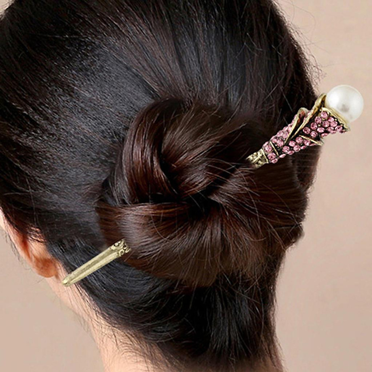 Stylish Hair Stick Vintage Women's Hair Styling Making Accessory Red - Phụ kiện thời trang khác Stylish Hair Stick Vintage Women's Hair Styling Making Accessory Red - Phụ kiện thời trang khác