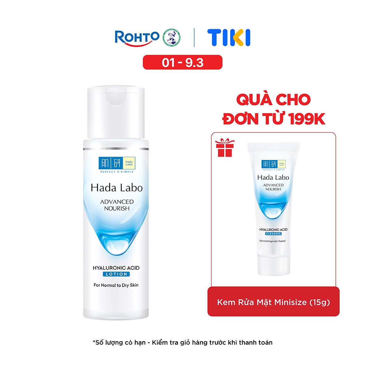 Dung dịch dưỡng ẩm tối ưu Hada Labo Advanced Nourish Lotion dùng cho da thường và da khô 170ml